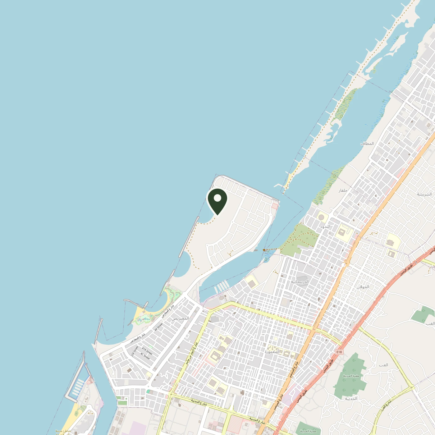 Map showing Mira Coral Bay, Al Mairid, Ras Al Khaimah, United Arab Emirates